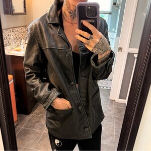 Vintage leather jacket size large